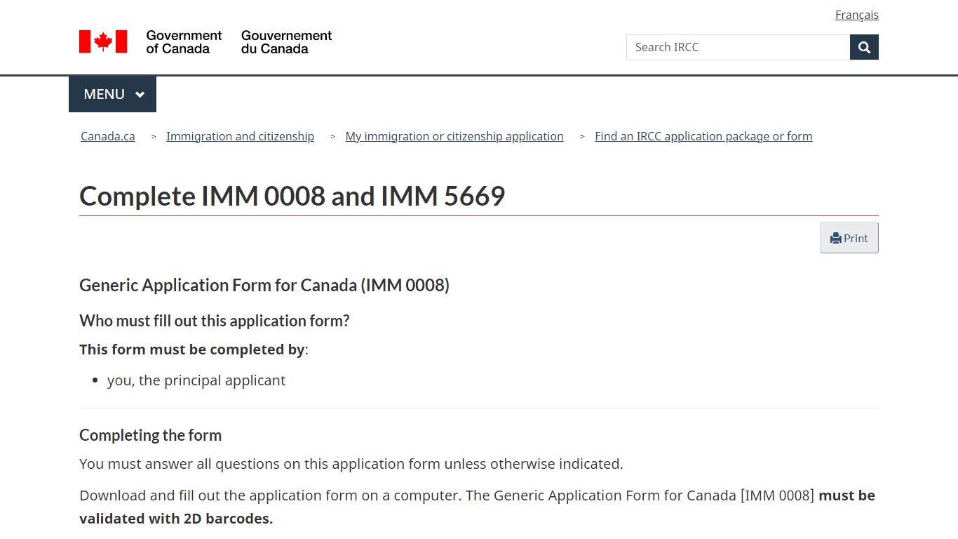Complete IMM 0008 and IMM 5669 - Canada.ca